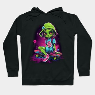 Alien Skater Girl Hoodie